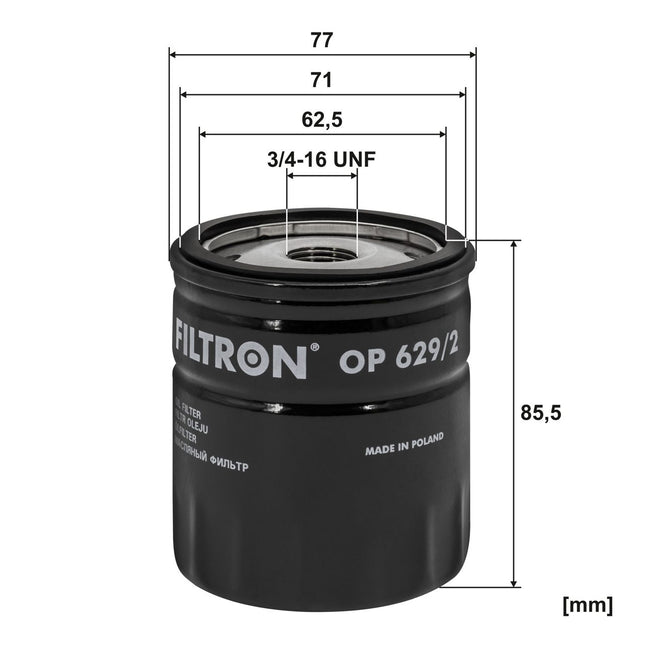 FİLTRON YAĞ FİLTRESİ OP629/2