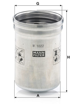 MANN YAĞ FİLTRESİ W1022