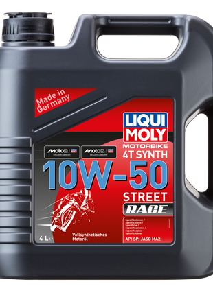 LIQUI MOLY MOTOSİKLET 4T SYNTH 10W-50 RACE 4L