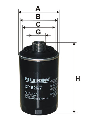 FİLTRON YAĞ FİLTRESİ OP526/7