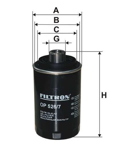 FİLTRON YAĞ FİLTRESİ OP526/7