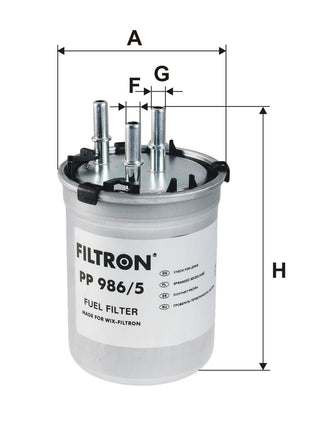 FİLTRON YAKIT FİLTRESİ PP986/5