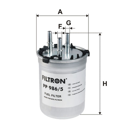 FİLTRON YAKIT FİLTRESİ PP986/5