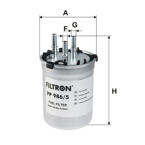 FİLTRON YAKIT FİLTRESİ PP986/5