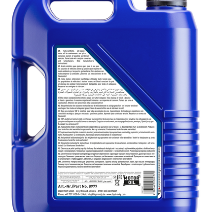 LIQUI MOLY 0W-30 SYNTHOİL LONGTİME 5L