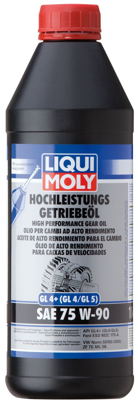 LIQUI MOLY HIGH PERFORMANCE GEAR OIL (GL4+) SAE 75W-90 1L