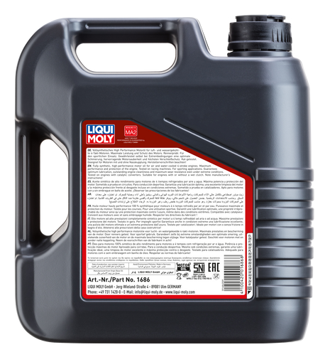 LIQUI MOLY MOTOSİKLET 4T SYNTH 10W-50 RACE 4L