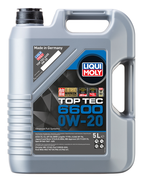 LIQUI MOLY TOP TEC 6600 0W-20 5L