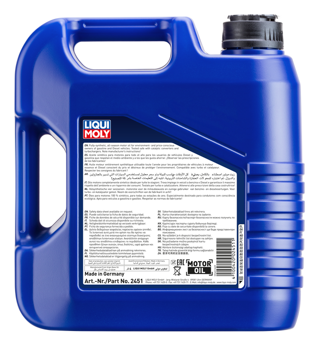 LIQUI MOLY 0W-40 SYNTHOİL ENERGY 4L