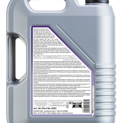 LIQUI MOLY 0W-30 SPECİAL TEC F 5L