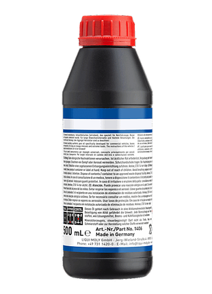 LIQUI MOLY HYPOID GEAR OIL (GL4/5) TDL SAE 75W-90 500ML