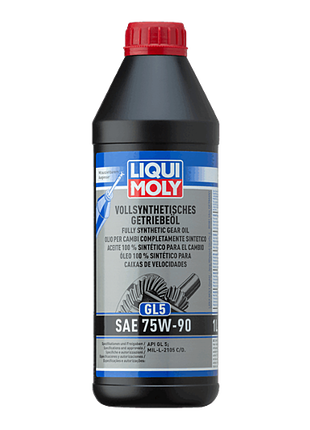 LIQUI MOLY FULLY SYNTHETIC GEAR OIL (GL5) SAE 75W-90 1L