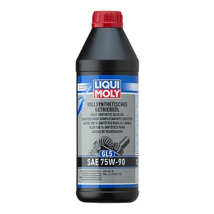 LIQUI MOLY FULLY SYNTHETIC GEAR OIL (GL5) SAE 75W-90 1L