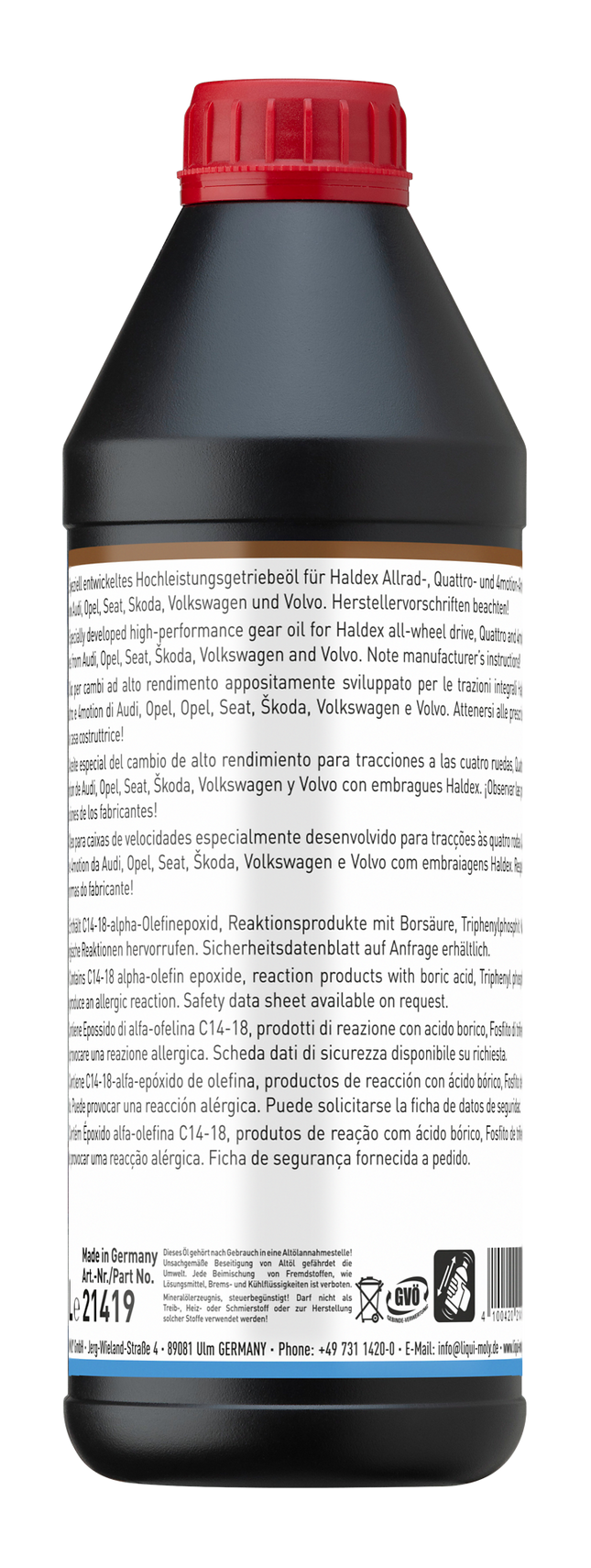 LIQUI MOLY HALDEX YAĞI 1L