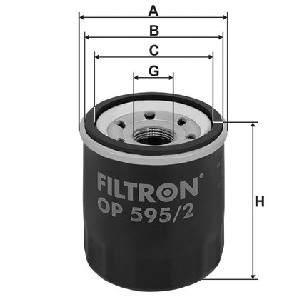 FİLTRON YAĞ FİLTRESİ OP595/2