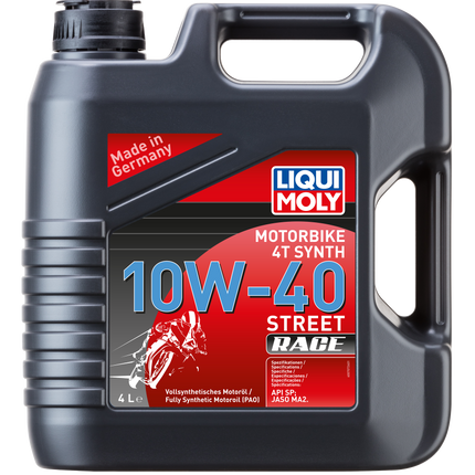 LIQUI MOLY MOTOSİKLET 4T SYNTH 10W-40 STREET RACE 4L