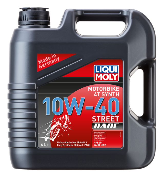 LIQUI MOLY MOTOSİKLET 4T SYNTH 10W-40 STREET RACE 4L