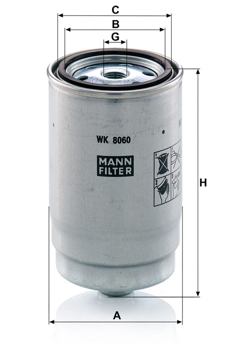 MANN YAKIT FİLTRESİ WK8060Z
