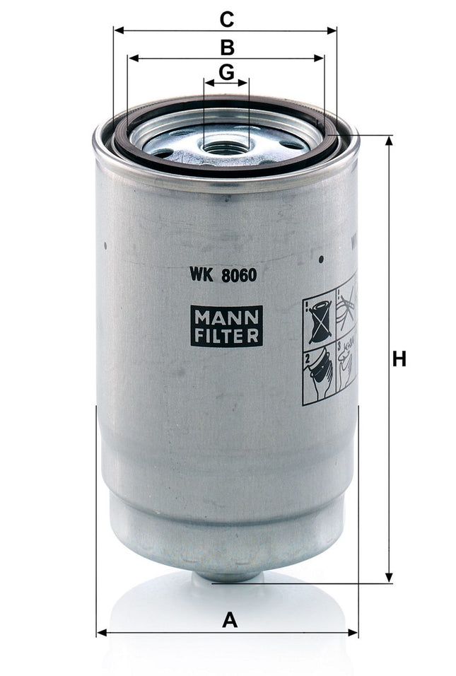 MANN YAKIT FİLTRESİ "WK8060Z"