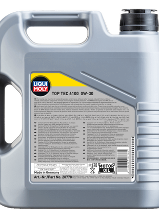 LIQUI MOLY TOP TEC 6100 0W-30 4L