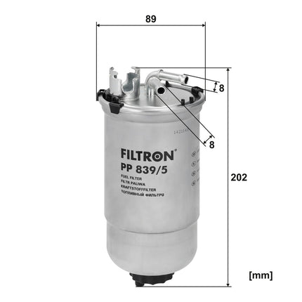 FİLTRON YAKIT FİLTRESİ PP839/5