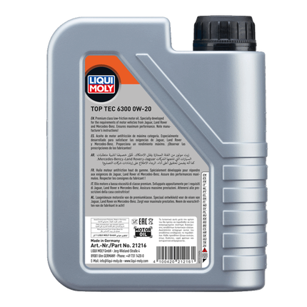 LIQUI MOLY TOP TEC 6300 0W-20 1L
