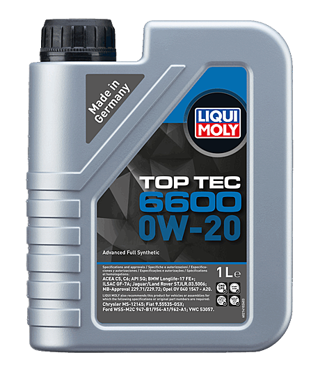 LIQUI MOLY 0W-20 TOP TEC 6600 1L