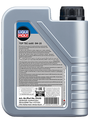 LIQUI MOLY TOP TEC 6600 0W-20 1L