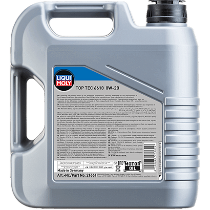 LIQUI MOLY 0W-20 MOTOR YAĞI TOP TEC 6610 4L