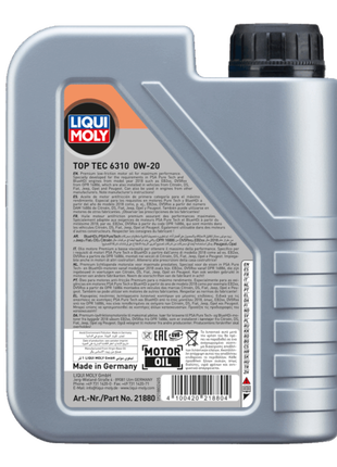 LIQUI MOLY TOP TEC 6310 0W-20 1L