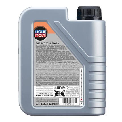 LIQUI MOLY TOP TEC 6310 0W-20 1L