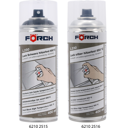 FÖRCH ISIYA DAYANIKLI BOYA GÜMÜŞ HF 650C L230 400ML