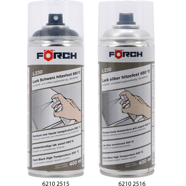FÖRCH ISIYA DAYANIKLI BOYA GÜMÜŞ HF 650C L230 400ML