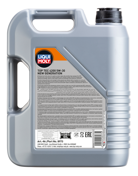 LIQUI MOLY TOP TEC 4200 5W-30 NEW GENERATION 5L