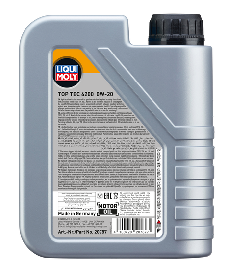 LIQUI MOLY TOP TEC 6200 0W-20 1L