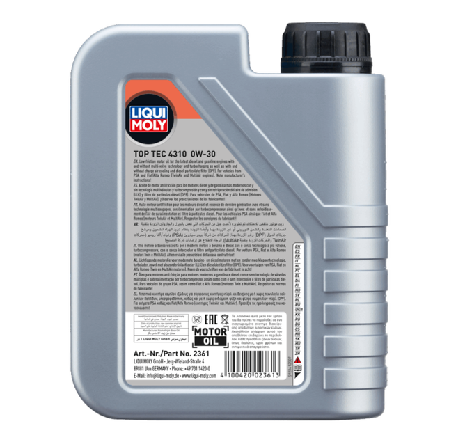 LIQUI MOLY TOP TEC 4310 0W-30 1L