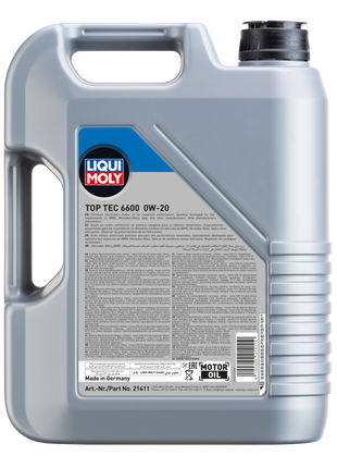 LIQUI MOLY TOP TEC 6600 0W-20 5L