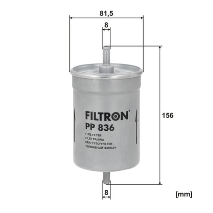 FİLTRON YAKIT FİLTRESİ PP836