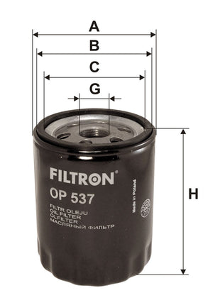 FİLTRON YAĞ FİLTRESİ OP537