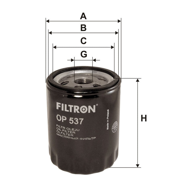 FİLTRON YAĞ FİLTRESİ OP537