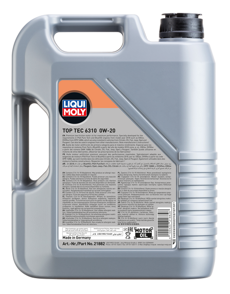 LIQUI MOLY TOP TEC 6310 0W-20 5L
