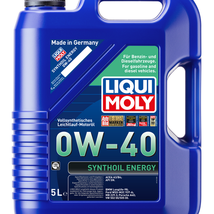LIQUI MOLY 0W-40 SYNTHOİL ENERGY 5L