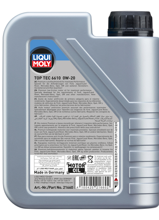 LIQUI MOLY TOP TEC 6610 0W-20 1L