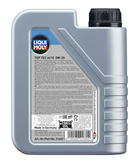 LIQUI MOLY TOP TEC 6610 0W-20 1L