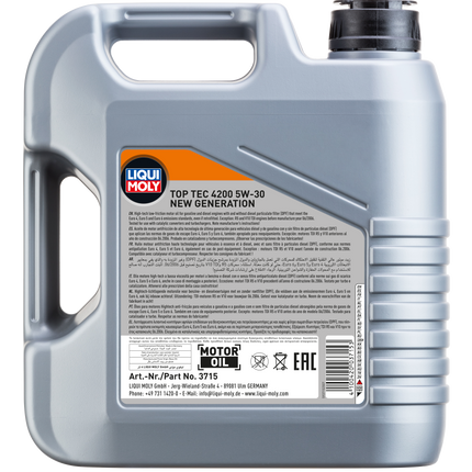 LIQUI MOLY 5W-30 TOP TEC 4200 4L