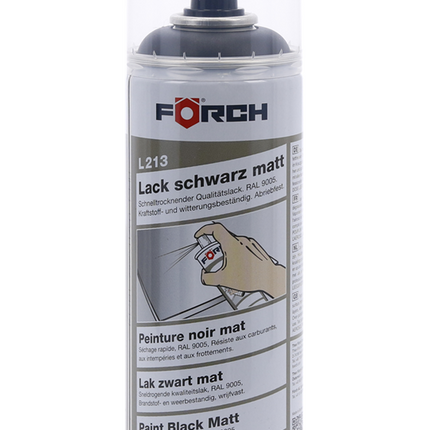 FÖRCH BOYA SİYAH MAT R9005 L213 400ML
