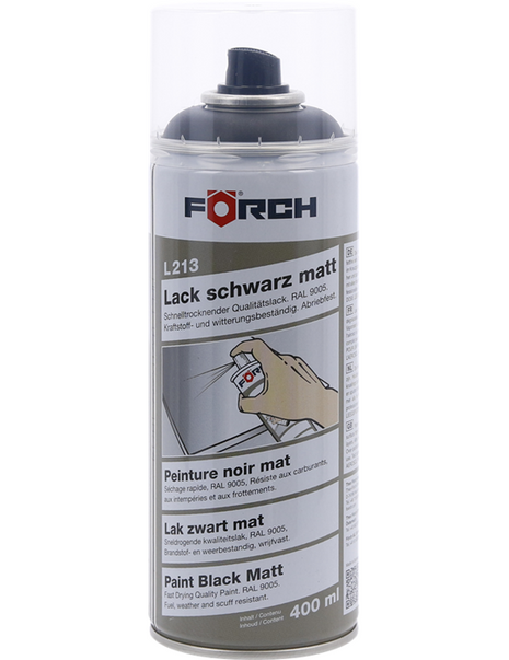 FÖRCH BOYA SİYAH MAT R9005 L213 400ML