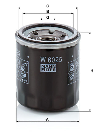 MANN YAĞ FİLTRESİ W6025