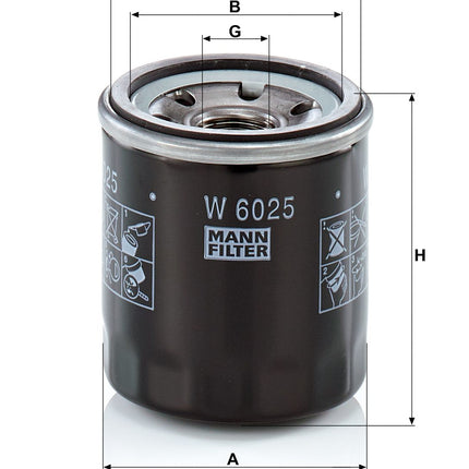 MANN YAĞ FİLTRESİ W6025