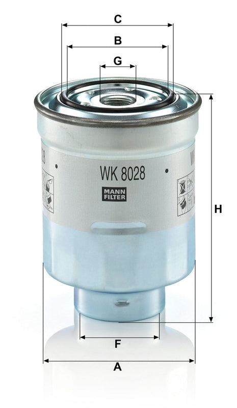 MANN YAKIT FİLTRESİ WK8028Z